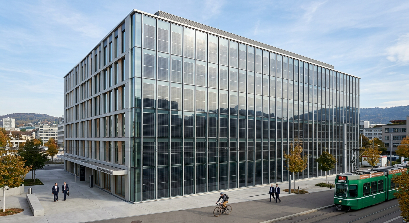 Solarfassade Gebaeude