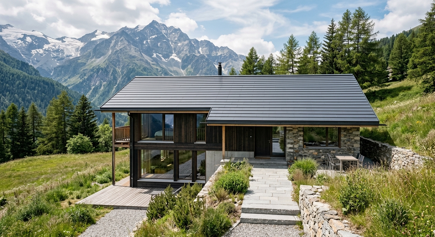 Indach-Solaranlage integriert